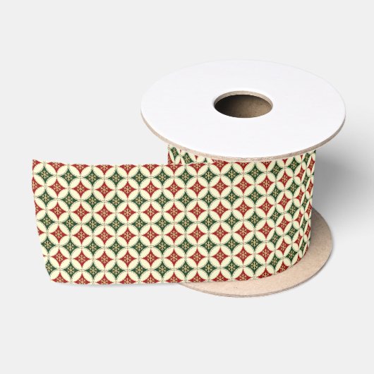 Ruban En Satin Cercles de flocon de neige 4-RIBBON SPOOL (Bobine)