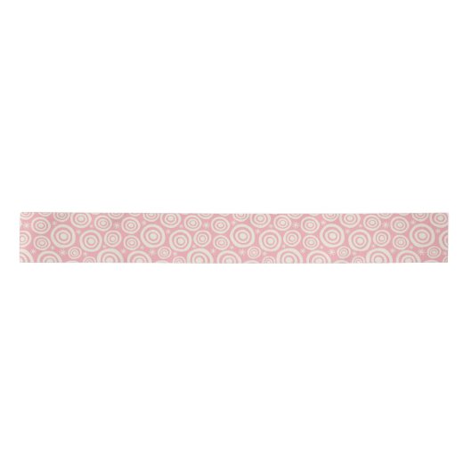Ruban En Satin Cercles et étoiles cibles remarquables - rose (Devant)