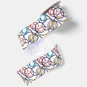 Ruban En Satin Cercles Funky Doodles (Dos)