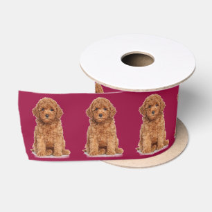 Ruban En Satin Cerise photo personnalisée personnalisée