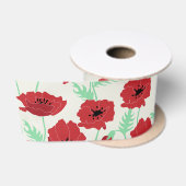RUBAN EN SATIN CHAMP POPPY (Bobine)