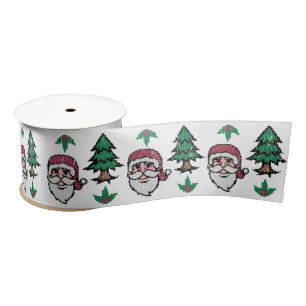 Ruban En Satin Chandail de Noël moche à Père Noël Thunder_Cov