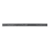 Ruban En Satin Charming Black Rustique Chalkboard 3d Monogramme (Devant)