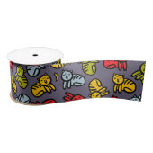 Ruban En Satin Chats plus bananes (Bobine)