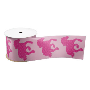 Ruban En Satin cheval rose