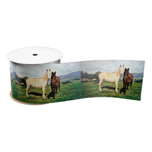 Ruban En Satin Chevaux/Cabalos/Horses