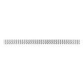 Ruban En Satin Chevron moderne gris et blanc (Devant)