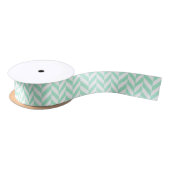Ruban En Satin Chevron vert light (Bobine)