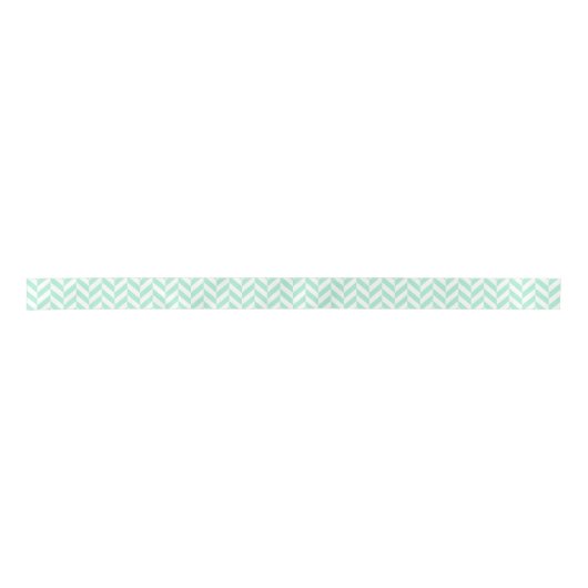 Ruban En Satin Chevron vert light (Devant)