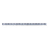Ruban En Satin Chevron ZigZag Marine Bleu Argent Blanc (Devant)