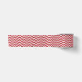 Ruban En Satin Chevron ZigZag Rouge et Blanc (Devant)