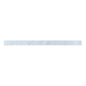 Ruban En Satin Chevrons bleu clair et blanc (Devant)
