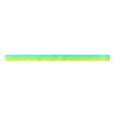 Ruban En Satin chic moderne turquoise jaune vert ombre (Devant)