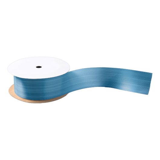 Ruban En Satin Chic Noël Bleu Aqua (Bobine)