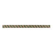 Ruban En Satin Chic Retro Funky Abstrait Waves Art Motif (Devant)