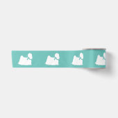 Ruban En Satin Chien Maltais Chiot Poil Long (Devant)