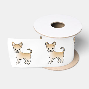 Ruban En Satin Chihuahua à poil lisse fauve Chien de dessin animé