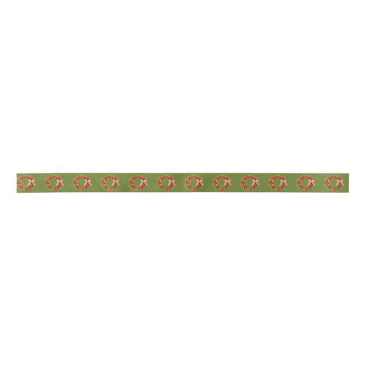 Ruban En Satin Chile Pepper Ristra Wreaths Pattern (Devant)