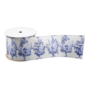 Ruban En Satin Chine bleu