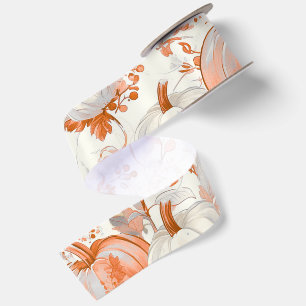 Ruban En Satin Chinoiserie élégante d'automne Halloween