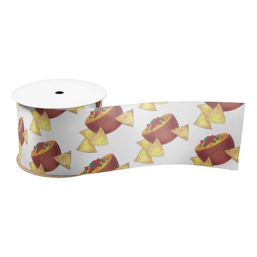 Ruban En Satin Chips Chili Con Queso Blanco Nachos Fromage Dip (Bobine)