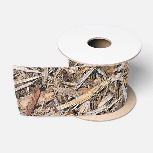 Ruban En Satin Chips en bois patiné (Bobine)