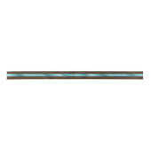 Ruban En Satin Chocolat Brown et turquoise ID593 (Devant)