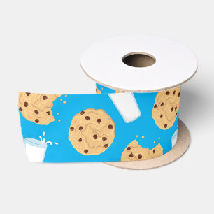 Ruban En Satin Chocolat Chip Cookie Enfants 1er Anniversaire Fêt