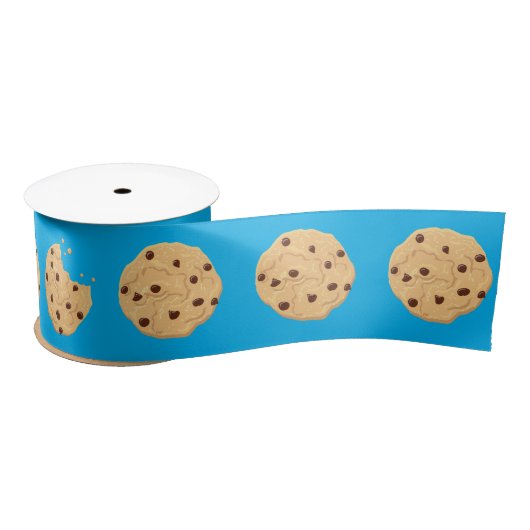 Ruban En Satin Chocolat Chip Cookie Enfants 1er Anniversaire Part (Bobine)
