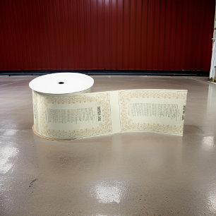 Ruban En Satin "Christmas Carol" Histoire Ribbon Satin de Noël