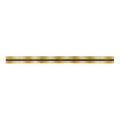 Ruban En Satin Christmas Gold and Black Stripe Satin Ribbon (Devant)