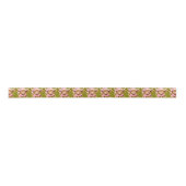 Ruban En Satin Christmas Ribbon With Cow Design (Devant)