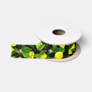 Ruban En Satin Citron Aquarelle 2