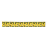 Ruban En Satin Citron Jaune Moderne Amusant mignon (Devant)