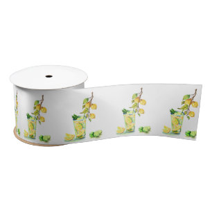 Ruban En Satin Citron Jus Cool Boire Citron Ribbon cadeau
