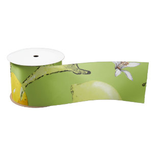 Ruban En Satin citrons aquarelle 23