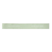 Ruban En Satin Clair Pastel clair Sage Vert Blanc (Devant)