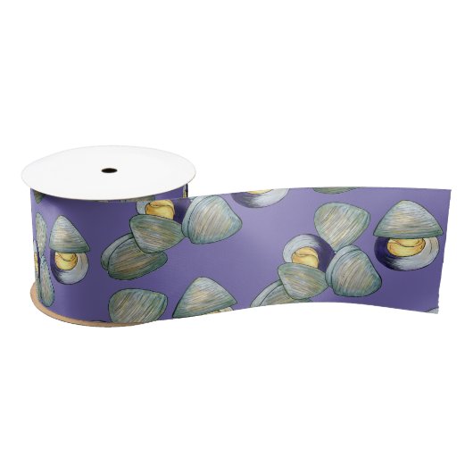 Ruban En Satin Clambos de littleneck Clambake Clambake Clam creus (Bobine)