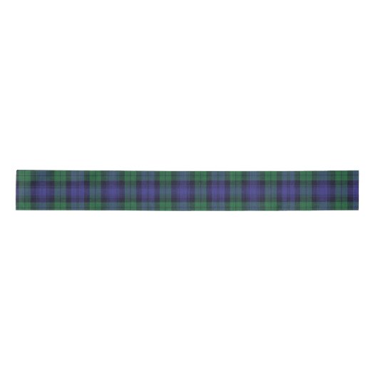 Ruban En Satin Clan Campbell Black Watch Scottish Tartan (Devant)