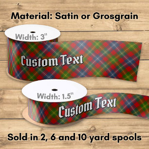 Ruban En Satin Clan Forrester Tartan