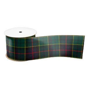 Ruban En Satin Clan Forsyth Tartan Plaid