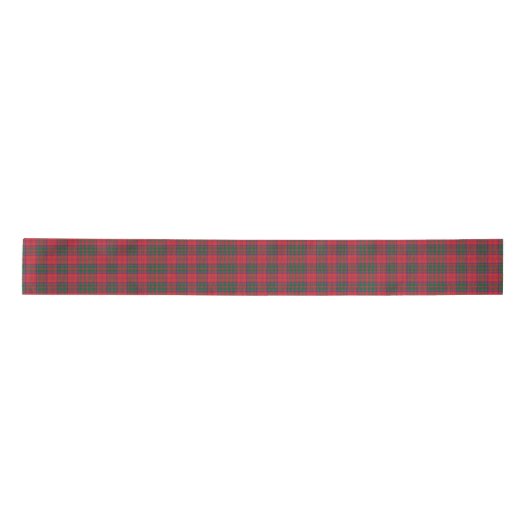 Ruban En Satin Clan Grant Plaid Tartan Green Red Check (Devant)