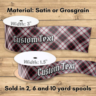 Ruban En Satin Clan MacPherson Chasse Tartan Satin Ruban