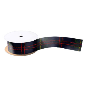 Ruban En Satin Clan Malcolm Tartan rustique