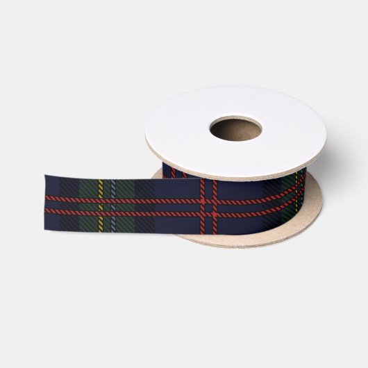 Ruban En Satin Clan Malcolm Tartan rustique (Bobine)