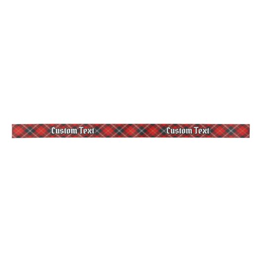 Ruban En Satin Clan Marjoribanks Tartan (Devant)