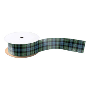 Ruban En Satin Clan Melville Tartan