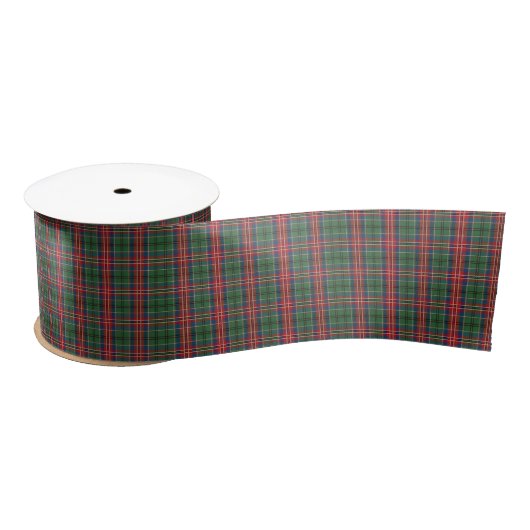 Ruban En Satin Clan rouge vert Plaid MacCulloch Tartan (Bobine)