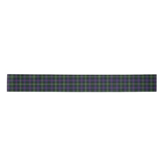 Ruban En Satin Clan Sutherland Plaid Tartan vert pourpre Check (Devant)