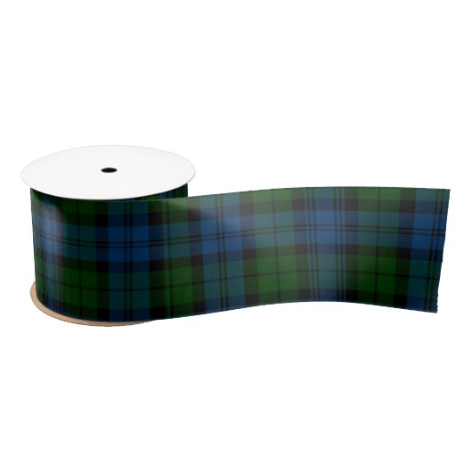 Ruban En Satin Clan vert Plaid Campbell Classique militaire Tarta (Bobine)